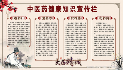 中醫藥健康知識宣傳欄圖片